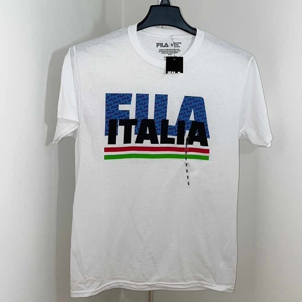 New Fila Men's Short Sleeve Logo T-Shirt Tee Top
